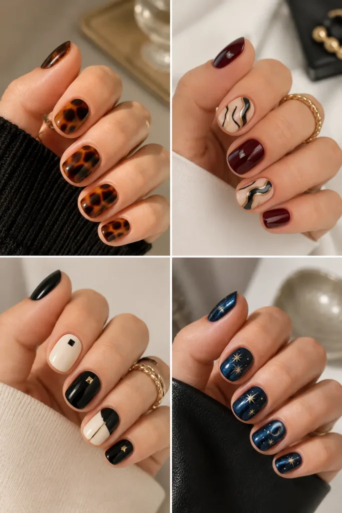 Bold and Statement Short Nails