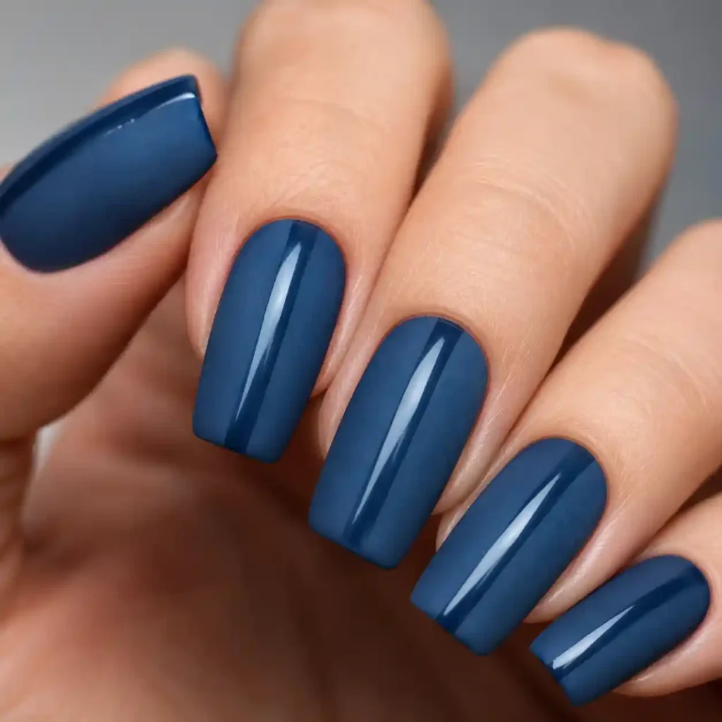 Matte Blue with Glossy Stripes