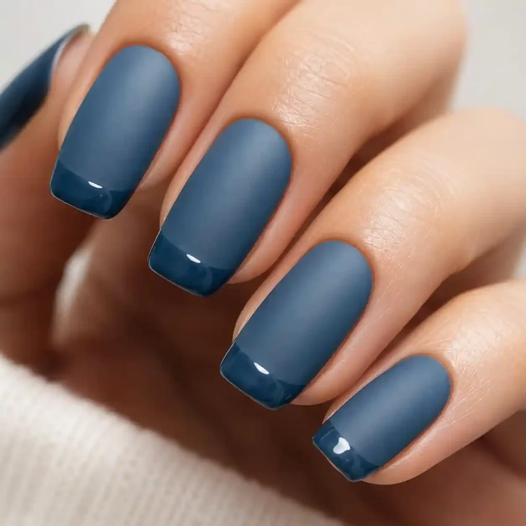 Matte Blue with Glossy Tips