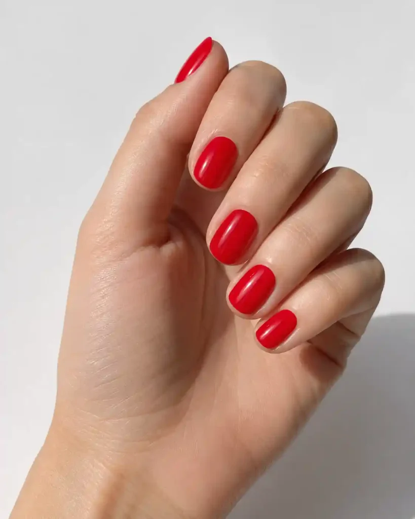Classic Red Nails
