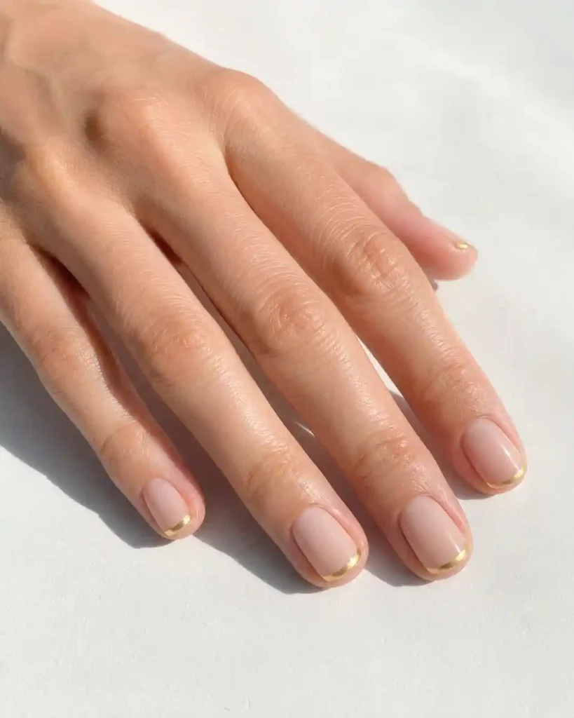 Soft Gold with Metallic Tips