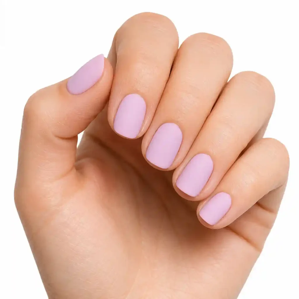 Soft Lavender Matte Nails
