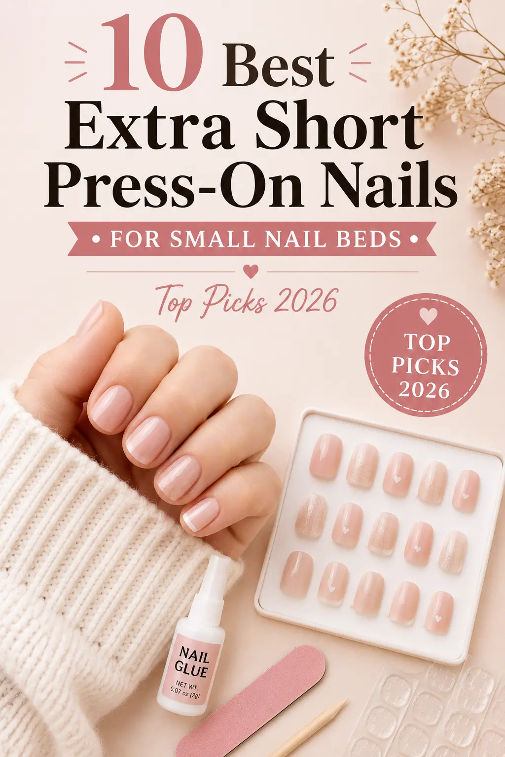 Extra Short Press-On Nails For Small Nail Beds