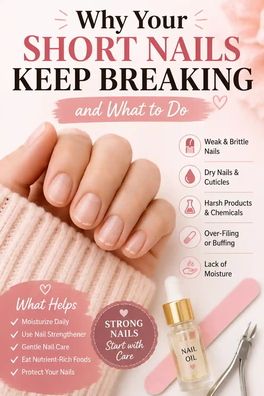 Why Your Short Nails Keep Breaking and What to Do