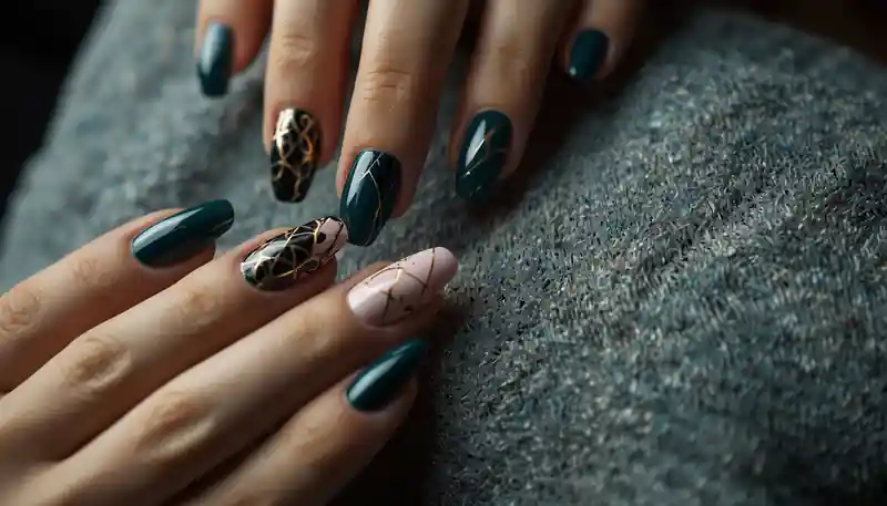 Design Ideas for Oval and Almond Nails