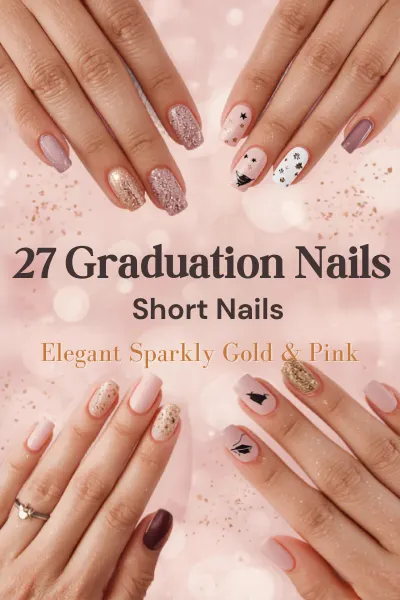 27 Graduation Nails for Short Nails Ideas