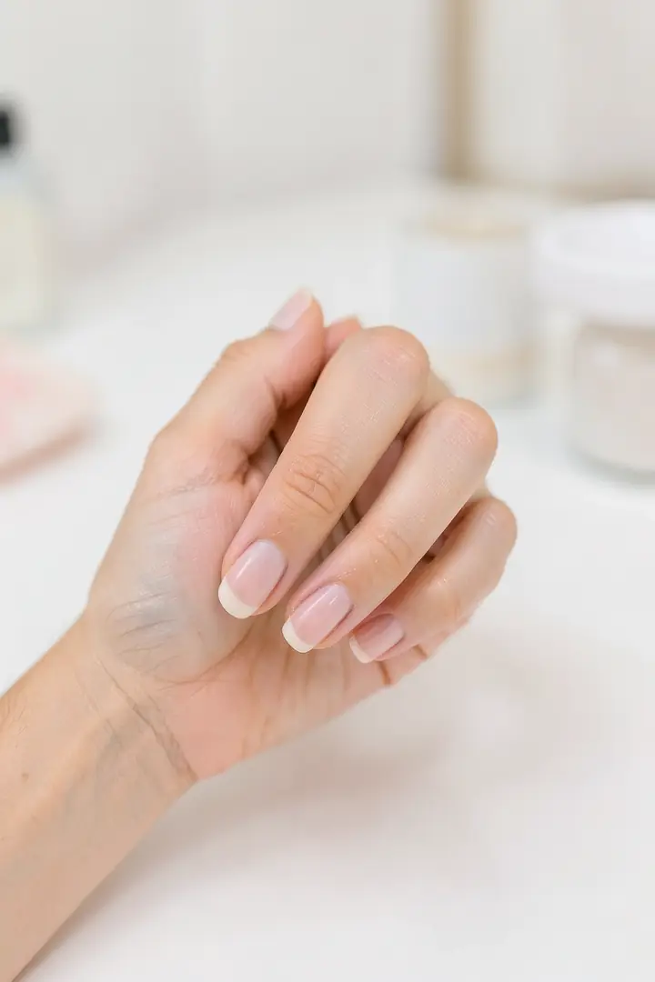 dry your nails thoroughly and quickly on one hand