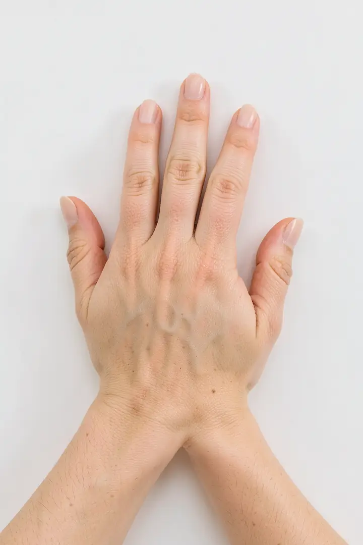 keep your nails hydrated inside and out on one hand