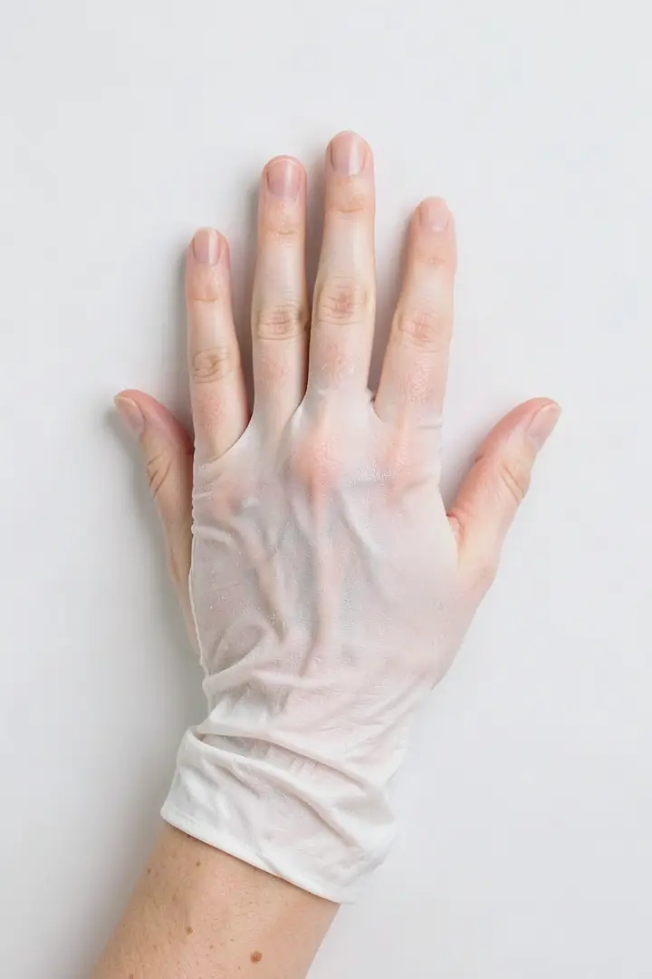 wear gloves during water-heavy tasks on one hand